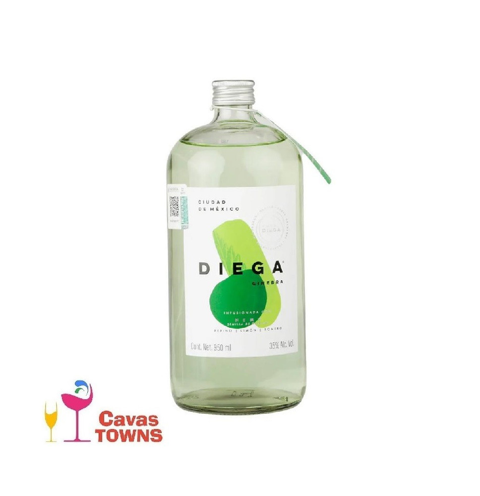 Ginebra Diega Verde 950 Ml - Cavas Towns Ginebra Diega Verde 950 Ml - Cavas Towns