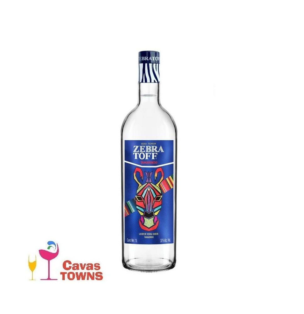 Vodka Zebratoff Tamarindo 1000 ml - Cavas Towns Vodka Zebratoff Tamarindo 1000 ml - Cavas Towns