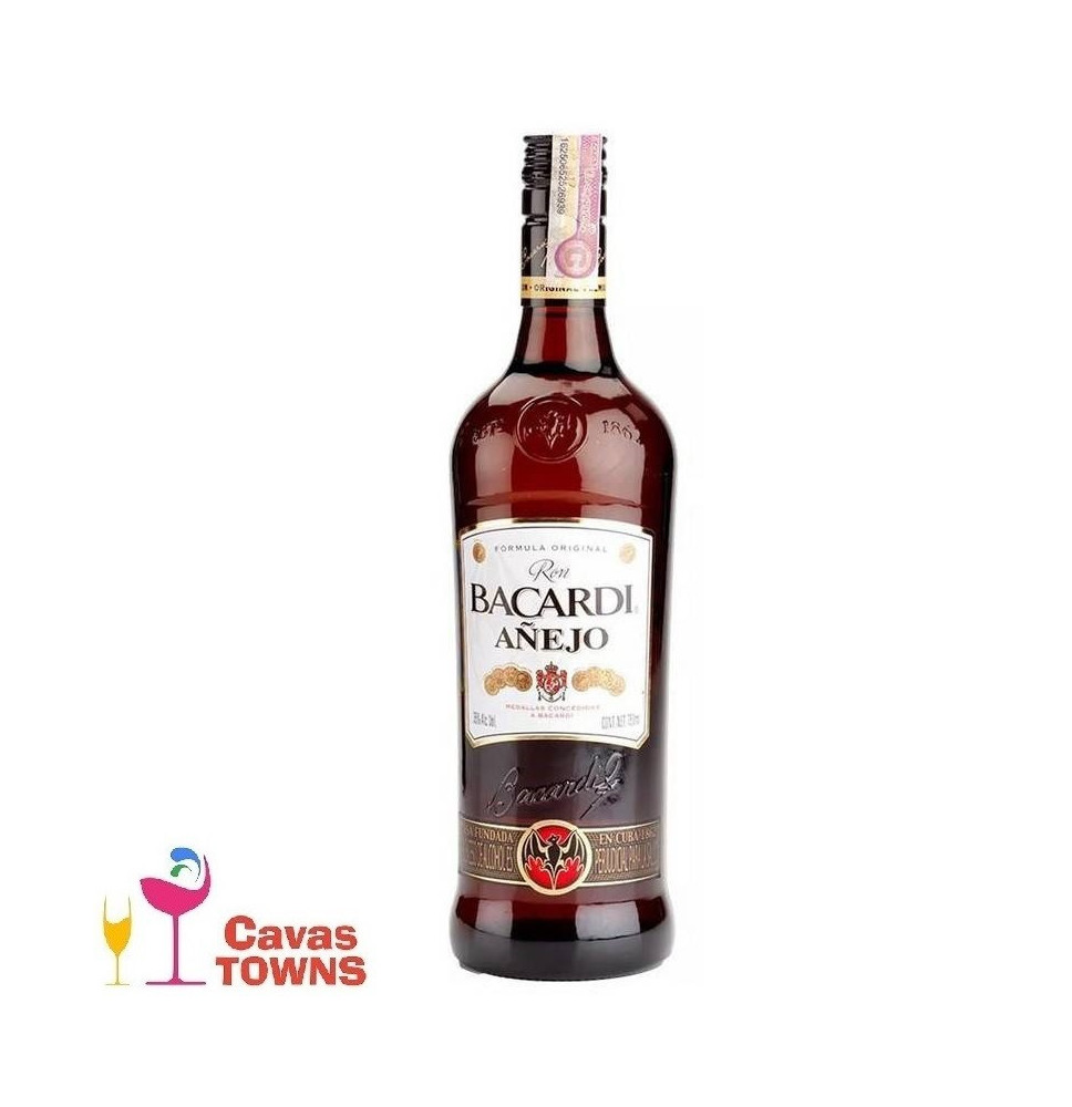Ron Bacardi Añejo 750 ml - Cavas Towns Ron Bacardi Añejo 750 ml - Cavas Towns