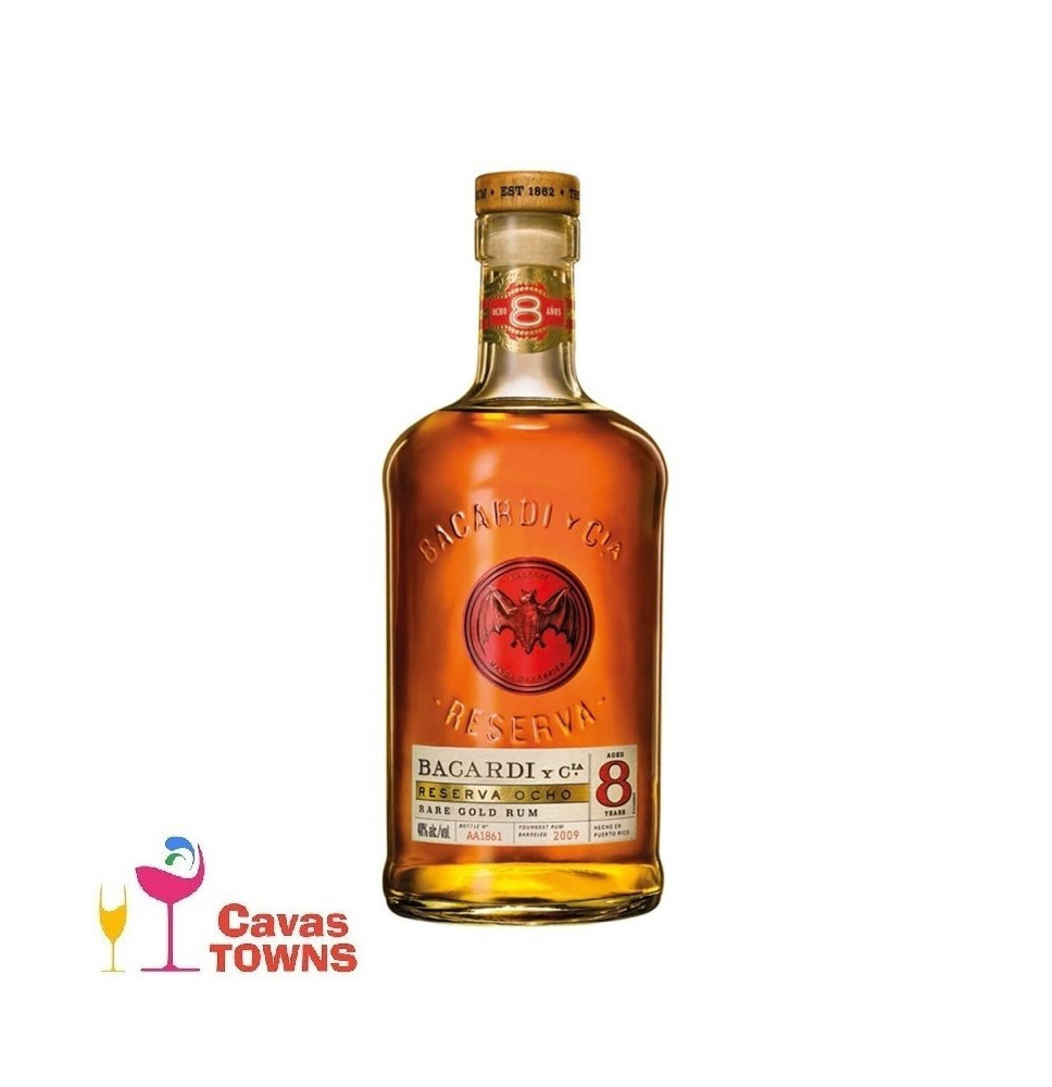 Ron Bacardi Reserva 8 750 ml - Cavas Towns Ron Bacardi Reserva 8 750 ml - Cavas Towns