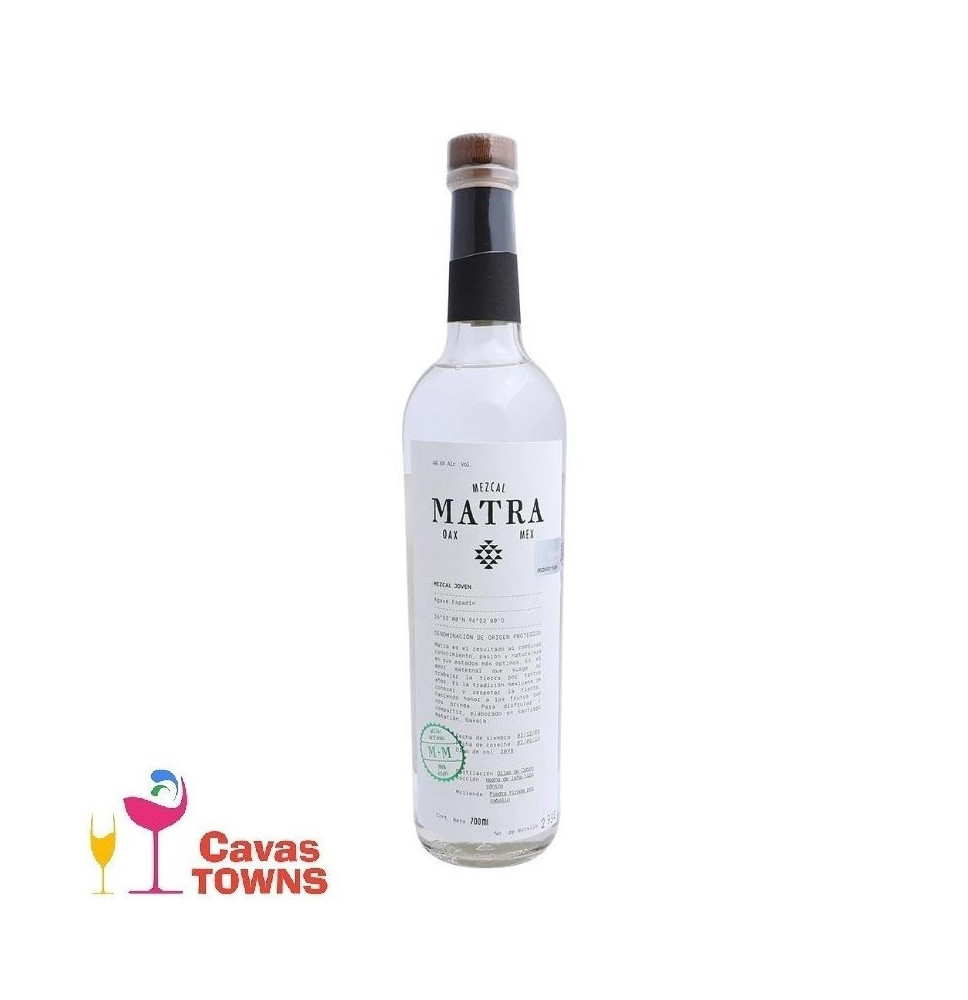 Mezcal Matra joven agave espadín 700 ml - Cavas Towns Mezcal Matra joven agave espadín 700 ml - Cavas Towns