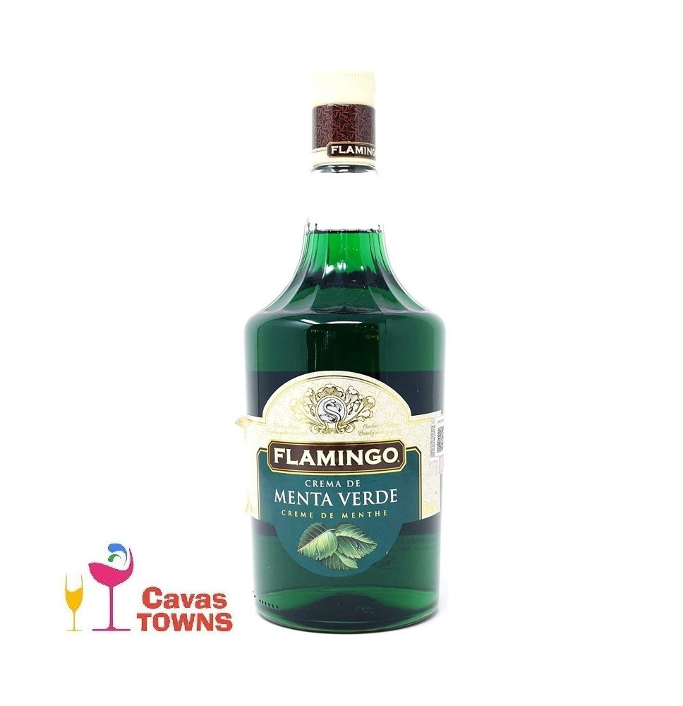 Licor De Menta Verde Flamingo 1 L - Cavas Towns Licor De Menta Verde Flamingo 1 L - Cavas Towns