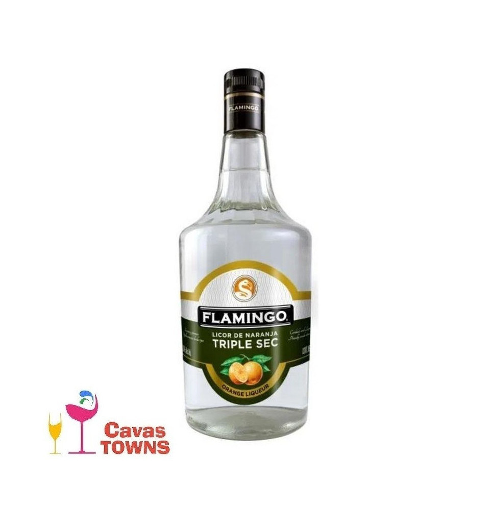 Licor Flamingo Triple Sec 1000 ml - Cavas Towns Licor Flamingo Triple Sec 1000 ml - Cavas Towns
