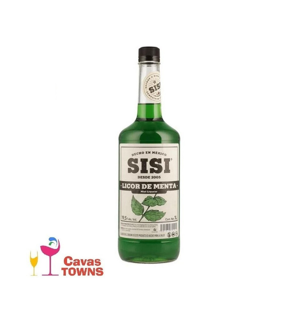 Licor Sisi de Menta 1000 ml - Cavas Towns Licor Sisi de Menta 1000 ml - Cavas Towns