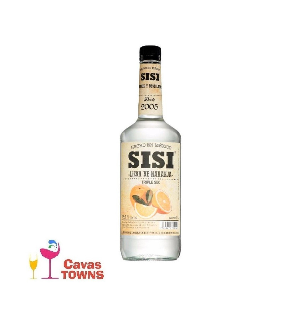 Licor Sisi Triple Sec de Naranja 1000 ml - Cavas Towns Licor Sisi Triple Sec de Naranja 1000 ml - Cavas Towns