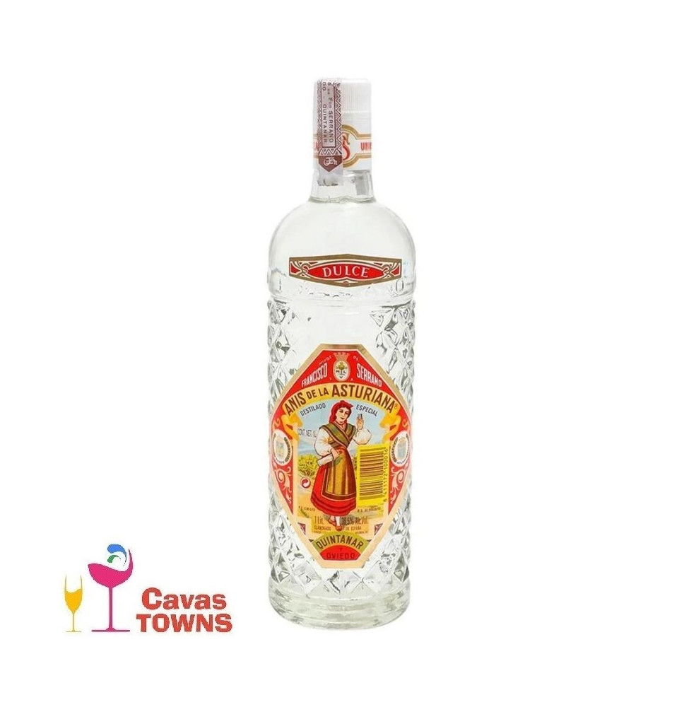 Anis Asturiana Dulce 1lt - Cavas Towns Anis Asturiana Dulce 1lt - Cavas Towns