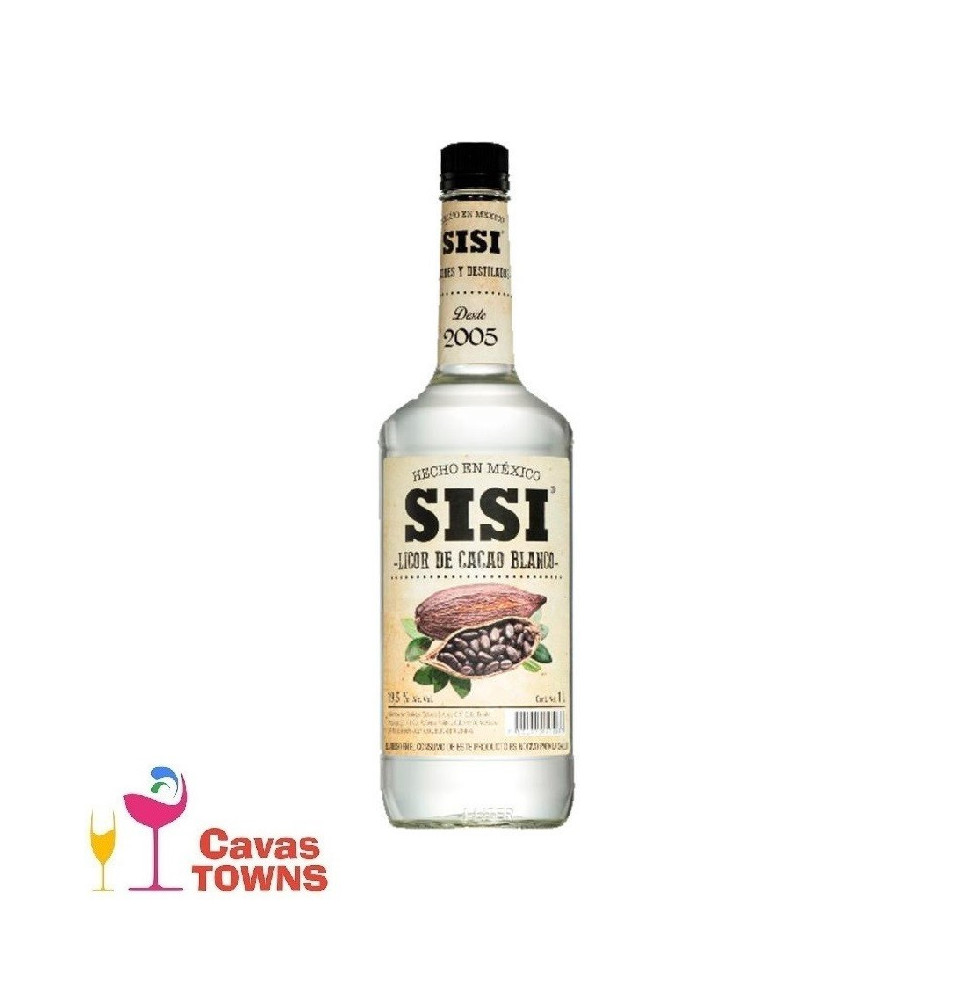 Licor Sisi de Cacao Blanco 1000 ml - Cavas Towns Licor Sisi de Cacao Blanco 1000 ml - Cavas Towns