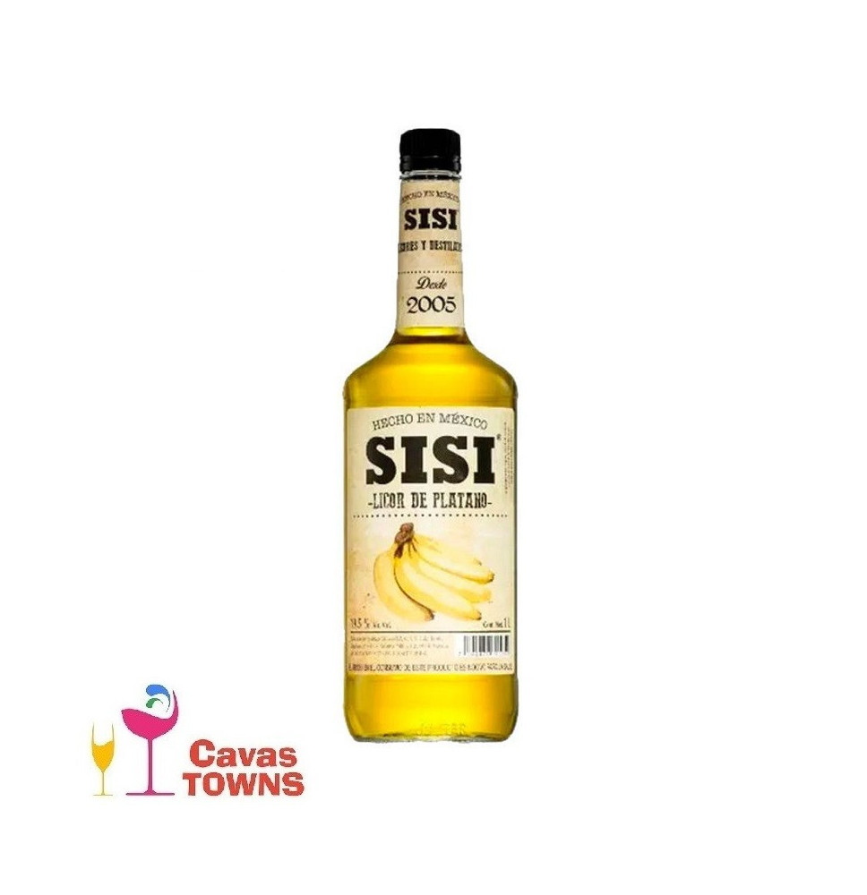 Licor Sisi de Platano 1000 ml - Cavas Towns Licor Sisi de Platano 1000 ml - Cavas Towns