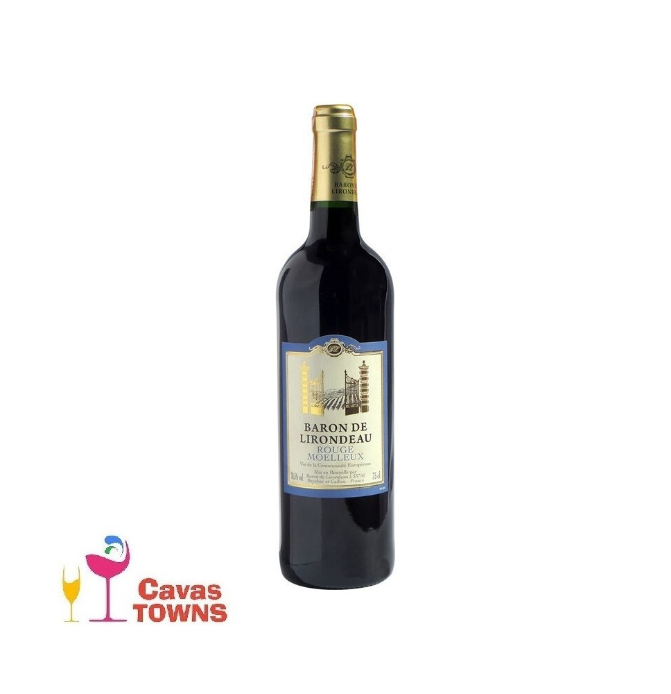 Vino Tinto Baron De Lirondeau Rouge Moelleux 750 ml - Cavas Towns