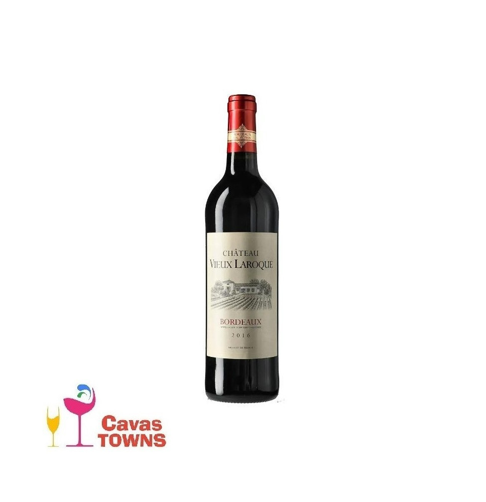 Vino Tinto Chateau Vieux Laroque Bordeaux 750 ml - Cavas Towns Vino Tinto Chateau Vieux Laroque Bordeaux 750 ml - Cavas Towns