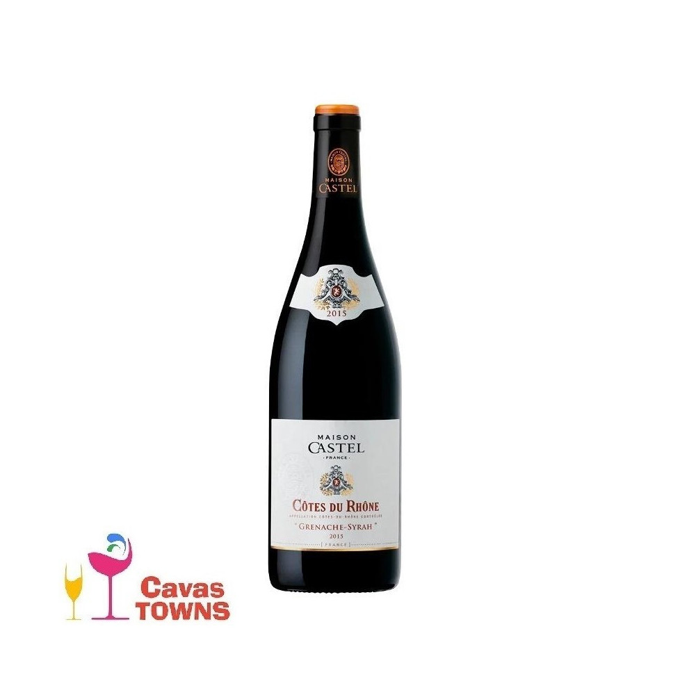 Vino Tinto Castel Cotes Du Rhone Grenache 750 ml - Cavas Towns Vino Tinto Castel Cotes Du Rhone Grenache 750 ml - Cavas Towns