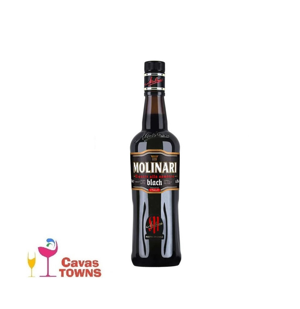 Licor Molinari Black 700 ml - Cavas Towns Licor Molinari Black 700 ml - Cavas Towns