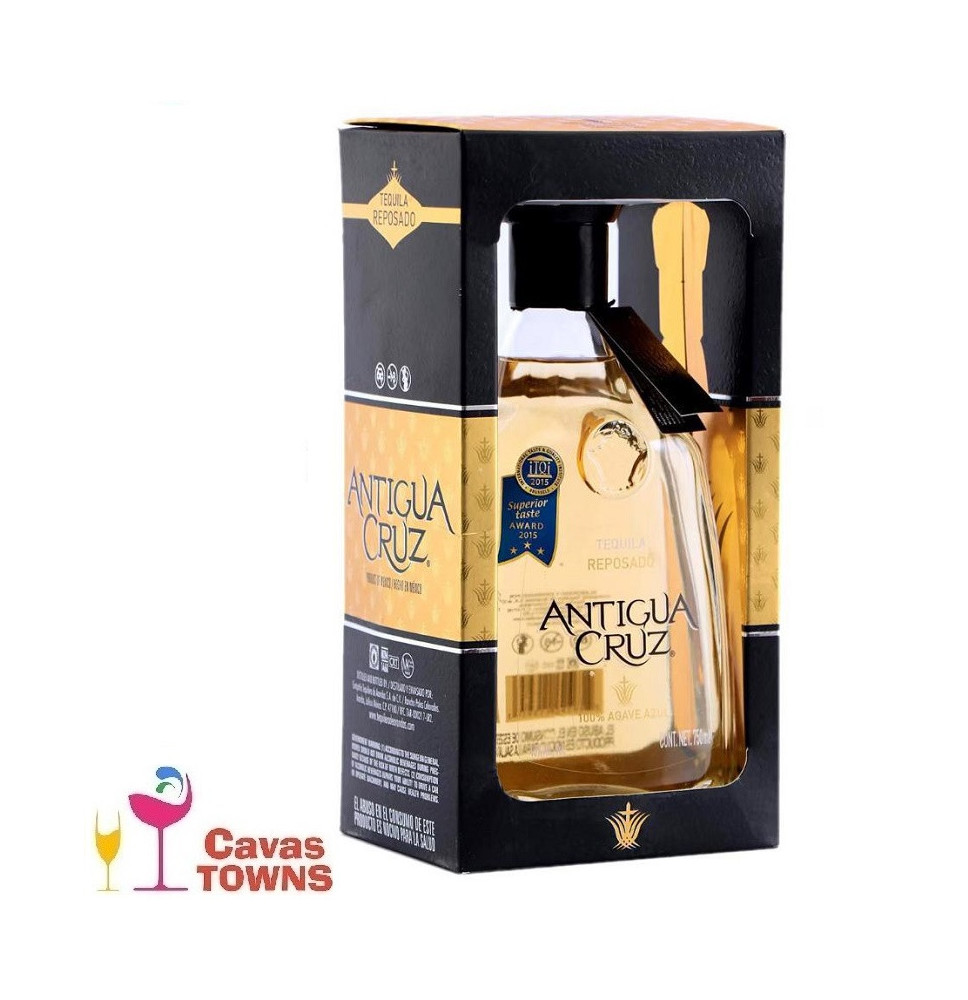 Tequila Antigua Cruz Reposado 750 ml - Cavas Towns Tequila Antigua Cruz Reposado 750 ml - Cavas Towns