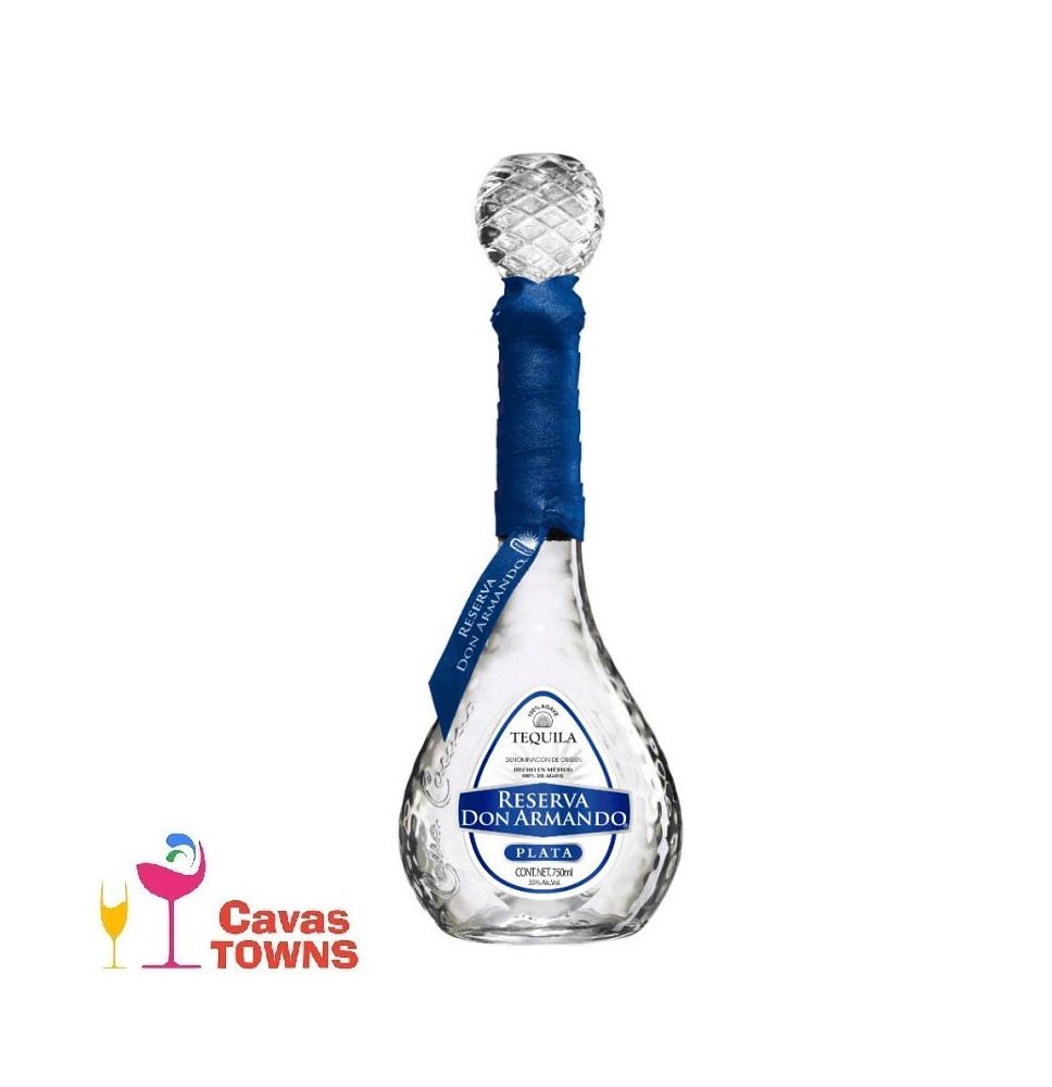 Tequila Reserva Don Armando Plata 750 ml - Cavas Towns Tequila Reserva Don Armando Plata 750 ml - Cavas Towns