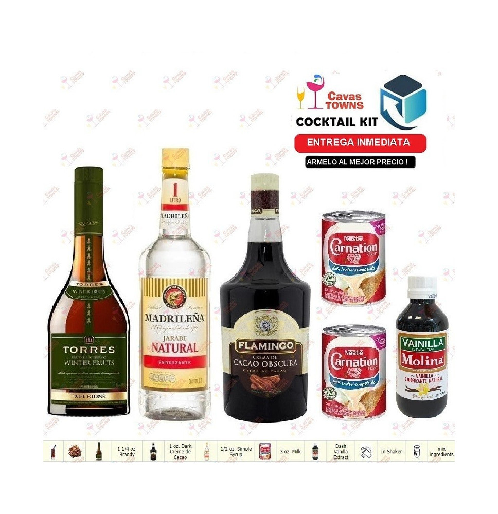 Cocktail Kit Brandy Milk Punch Receta Recipe - Cavas Towns