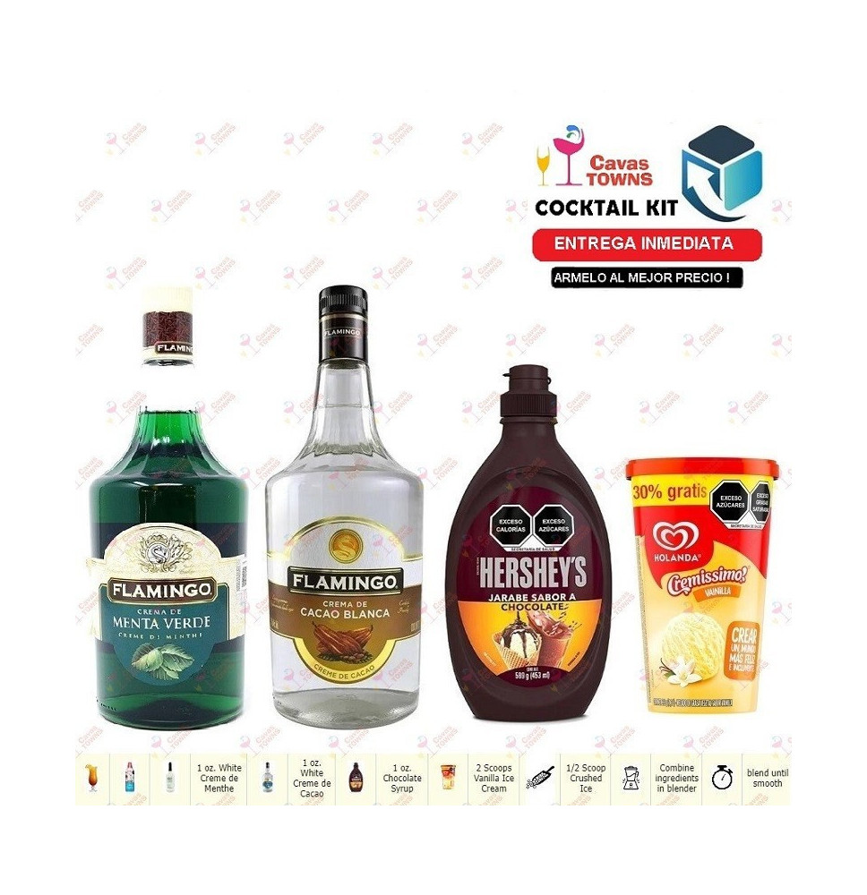 Cocktail Kit Chocolate Mint - 1 Receta Recipe - Cavas Towns Cocktail Kit Chocolate Mint - 1 Receta Recipe - Cavas Towns