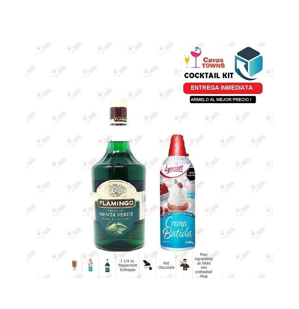Cocktail Kit Chocolate Mint - 2 Receta Recipe - Cavas Towns Cocktail Kit Chocolate Mint - 2 Receta Recipe - Cavas Towns