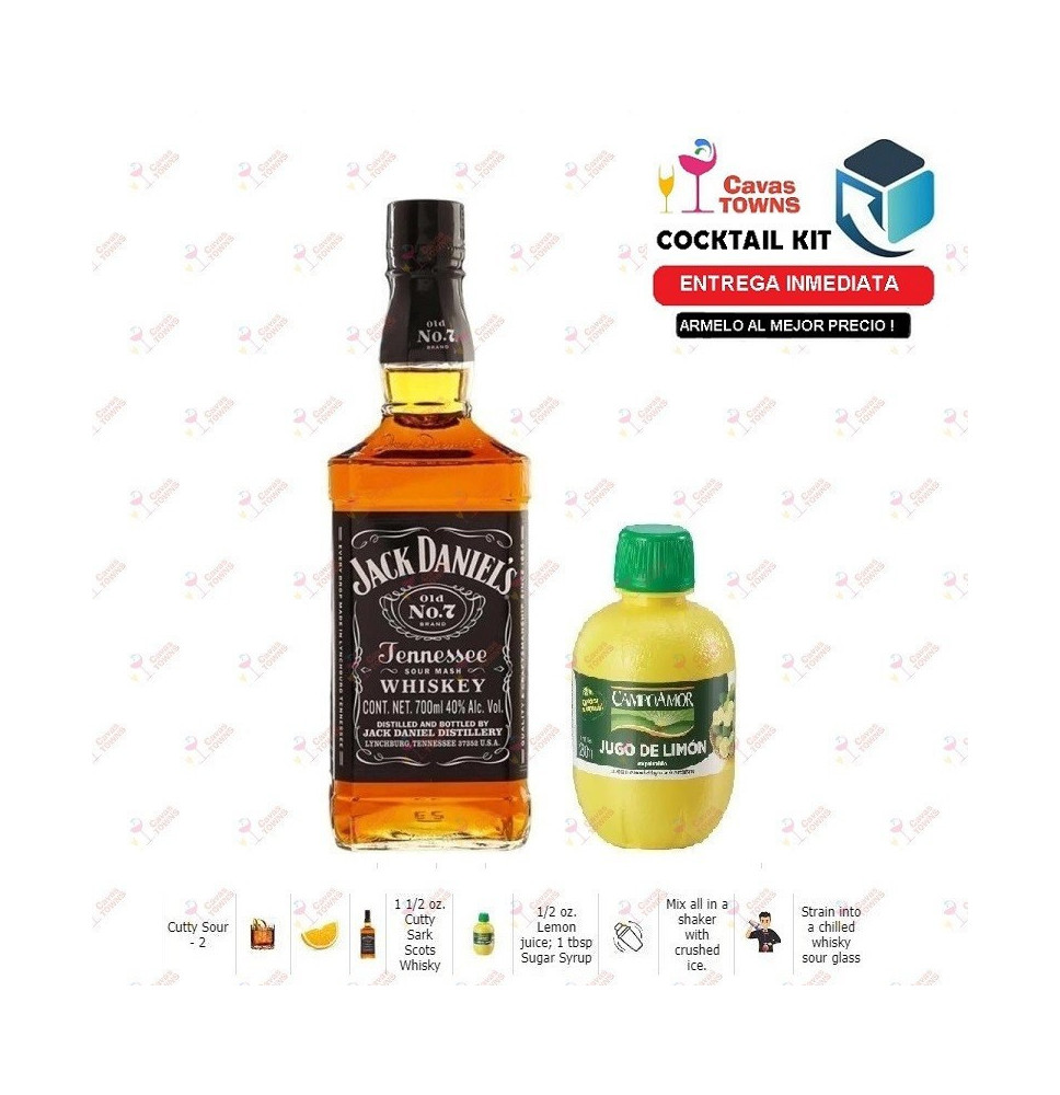 Cocktail Kit Cutty Sour - 2 Receta Recipe - Cavas Towns Cocktail Kit Cutty Sour - 2 Receta Recipe - Cavas Towns