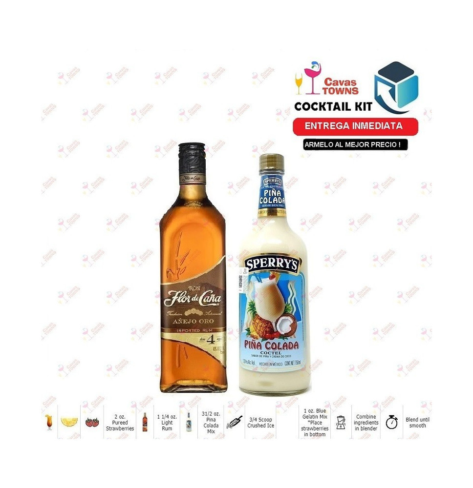 Cocktail Kit Frozen Glory Receta Recipe - Cavas Towns