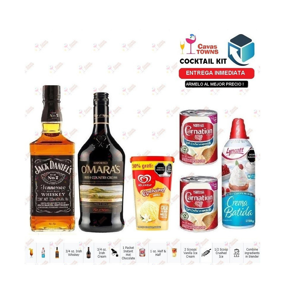 Cocktail Kit Frozen Hot Irish Chocolate Receta Recipe - Cavas Towns